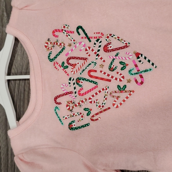 Cat & Jack Candy Cane Matching Set Size 18 Months - Picture 2 of 4